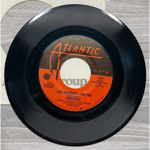 Firefall Just Remember I Love You / Just Think 45 Vinyl 70s Country Rock VG+ - Picture 4 of 6